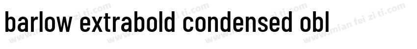 barlow extrabold condensed oblique字体转换